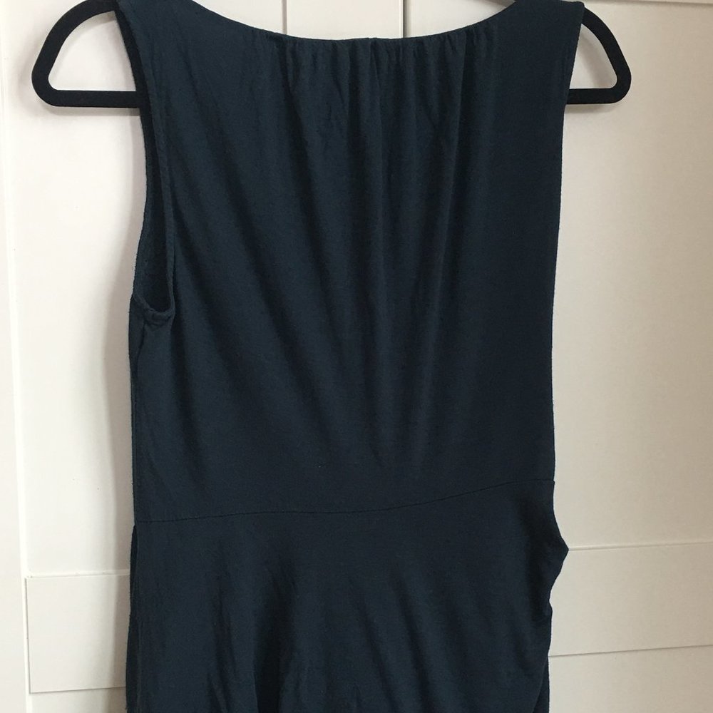 Deletta Dark Teal Sleeveless Blouse - Picture 4 of 9